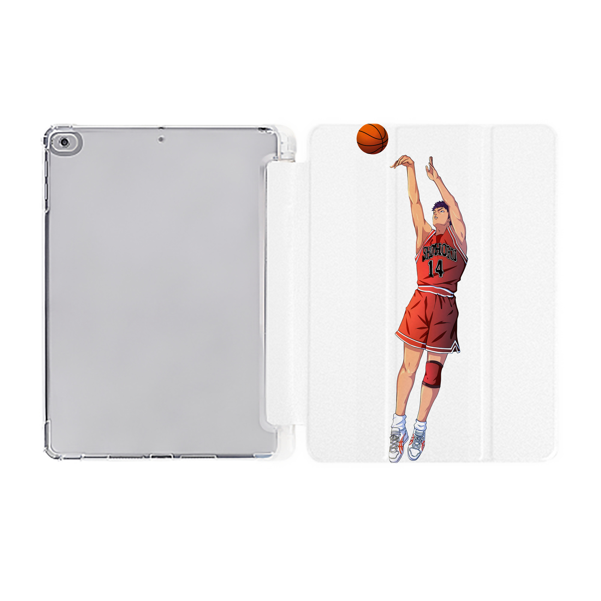 （画像用） SLAM DUNK／スラムダンク IPad ケース ペン収納付き 三つ折りスタンド PUレザー×シリコン 対応機種9.5/10.5/10.9インチ
